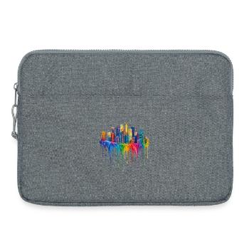 Los Angeles California Tropfende Kunst - Laptoptasche 15" - Grau meliert - Vorne