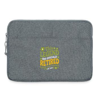 teacher Retirement Gifts for Teachers Retirement - Sacoche pour ordinateur portable 15 pouces - gris chiné - Devant