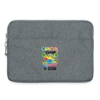 Cancun Cruise Squad 2026 - Laptoptasche 15" - Grau meliert - Vorne