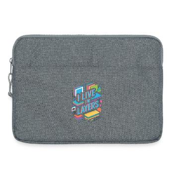 Designer graphique I Live In Layers Designer visuel - Sacoche pour ordinateur portable 15 pouces - gris chiné - Devant