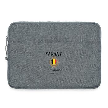 Couronne des armoiries de Dinant Belgium – Souvenir de voyage - Sacoche pour ordinateur portable 15 pouces - gris chiné - Devant