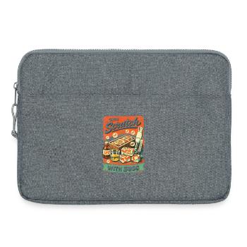 From the ground up | Soap Boiling DIY - Laptop bag 15" - heather grey - Front