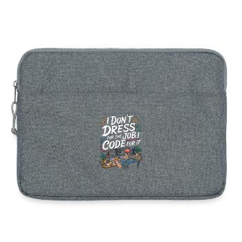 Remote Developer I Don't Dress Remote Tech Worker - Laptoptasche 15" - Grau meliert - Vorne