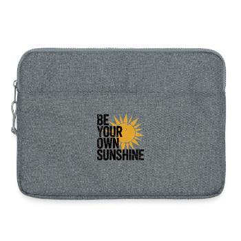 Sunshine T-Shirt - Geschenk für Optimisten - Laptoptasche 15" - Grau meliert - Vorne