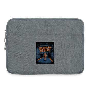 Großstadt Wüste - Laptoptasche 15" - Grau meliert - Vorne