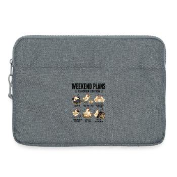 Weekend Plans Chicken Edition Lustige - Laptoptasche 15" - Grau meliert - Vorne