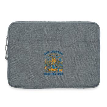 Barcelona Spain Cultural Heritage Illustration - Laptoptasche 15" - Grau meliert - Vorne