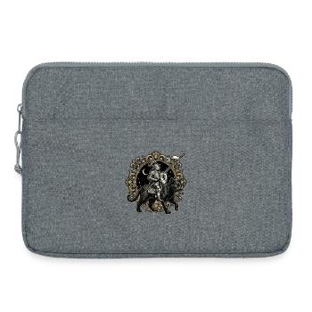 Katzenritter Ren Faire Mittelalter - Laptoptasche 15" - Grau meliert - Vorne