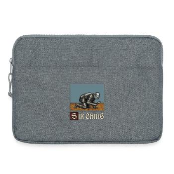 Sir Ching sucht Ren Faire im Mittelalter - Laptoptasche 15" - Grau meliert - Vorne