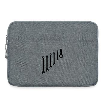 Werkzeug Set & Flaschenöffner Mechaniker - Laptoptasche 15" - Grau meliert - Vorne