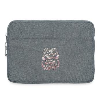 Remote Developer Mom The Idol The Remote Coder - Laptoptasche 15" - Grau meliert - Vorne