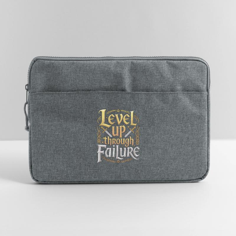 Game Developer Level Up Through Gaming Programmer Laptoptasche 15"