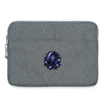 Magie du Hibou de Clair de Lune - Sacoche pour ordinateur portable 15 pouces - gris chiné - Devant
