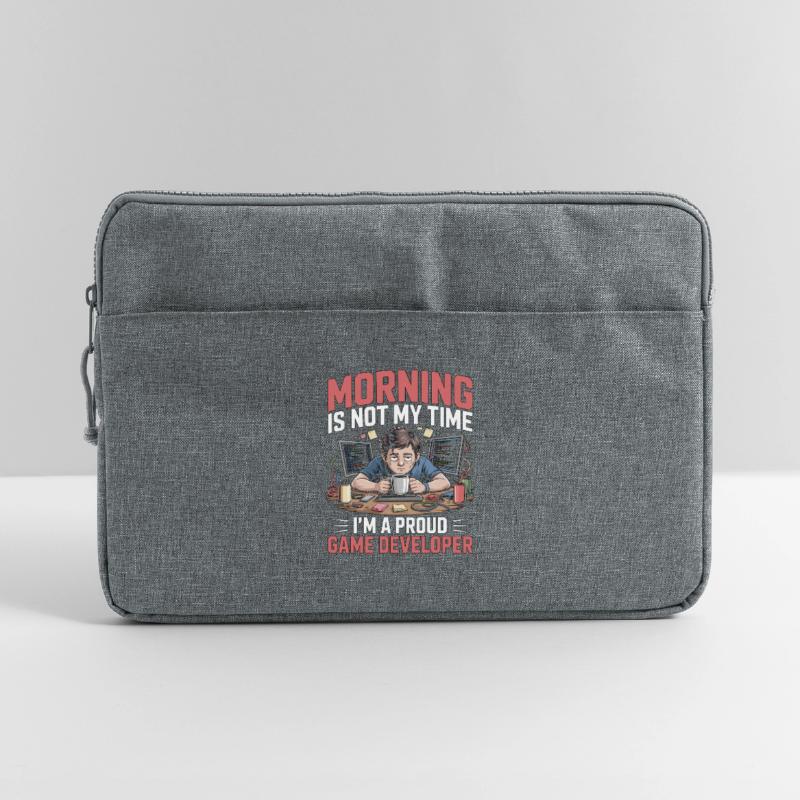 Game Developer Morning Is Not My Time Game Coder Laptoptasche 15"