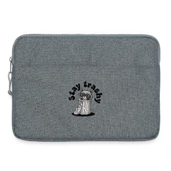 Reste Trashig, Mignon Panda Raton Laveur Ordures - Sacoche pour ordinateur portable 15 pouces - gris chiné - Devant