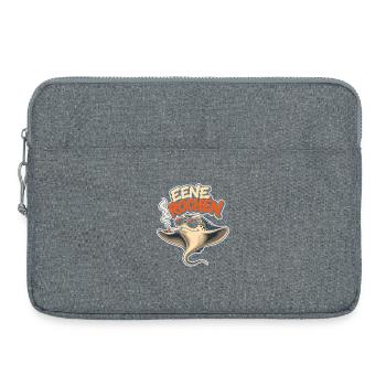 Manta avec des lunettes de soleil et de la fumée - Sacoche pour ordinateur portable 15 pouces - gris chiné - Devant
