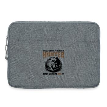 Insigne de Chasseur Fou Talentueux - Sacoche pour ordinateur portable 15 pouces - gris chiné - Devant