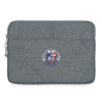 Terre-Neuve - Sacoche pour ordinateur portable 15 pouces - gris chiné - Devant