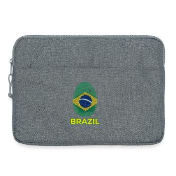 Brésil - Sacoche pour ordinateur portable 15 pouces - gris chiné - Devant