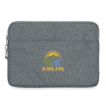 Aloha Aina Land Care - Laptop bag 15" - heather grey - Front