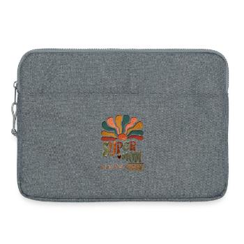 Supermom with sunbeams - Laptop bag 15" - heather grey - Front