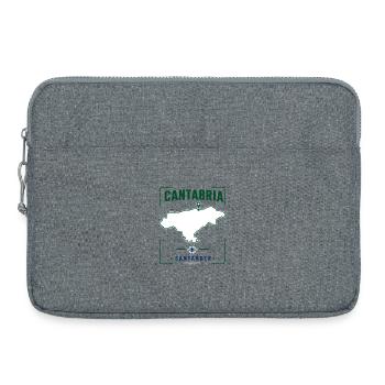 Carte souvenir de voyage de Cantabrie Santander Espagne - Sacoche pour ordinateur portable 15 pouces - gris chiné - Devant