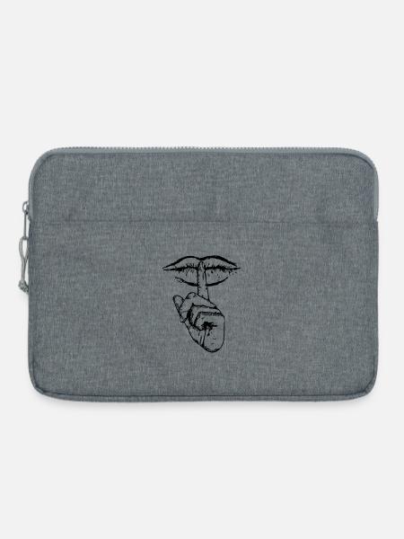 Mouth Shut - Laptoptasche 15" - Grau meliert