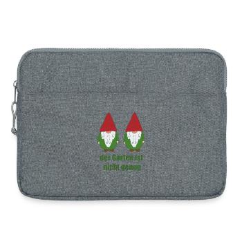 Gartenzwerge lustig - Laptoptasche 15" - Grau meliert - Vorne