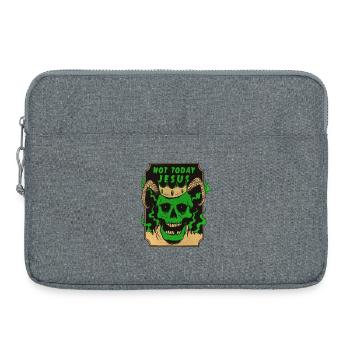 Not today Jesus Satan design - Laptop bag 15" - heather grey - Front