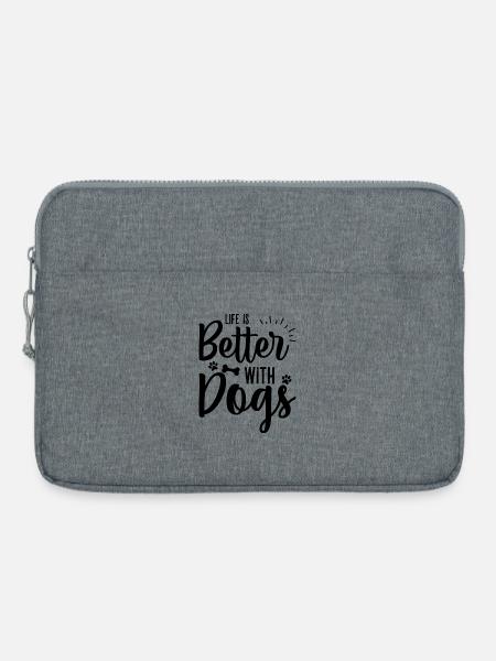 [wartet auf Design-Upload] - Laptoptasche 15" - Grau meliert
