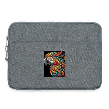 Parrot Macaw - Laptop bag 15" - heather grey - Front