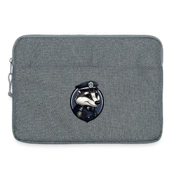 Badger Police - Sacoche pour ordinateur portable 15 pouces - gris chiné - Devant