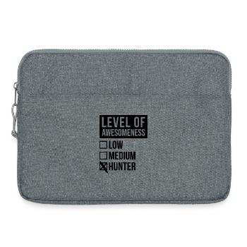 Hunting - Laptop bag 15" - heather grey - Front