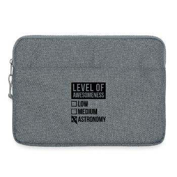 astronomie - Sacoche pour ordinateur portable 15 pouces - gris chiné - Devant