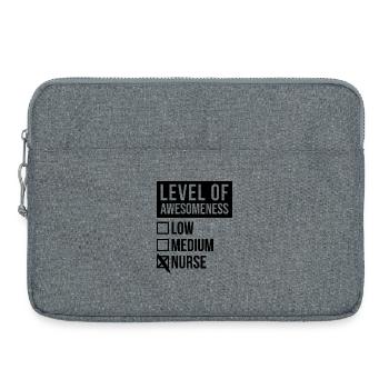 Krankenschwester - Laptoptasche 15" - Grau meliert - Vorne