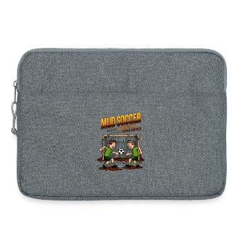 Matschfußball - Laptoptasche 15" - Grau meliert - Vorne