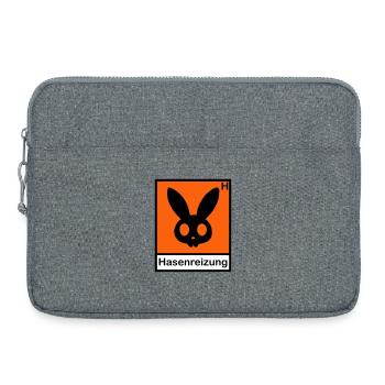 Hasenreizung - Laptoptasche 15" - Grau meliert - Vorne