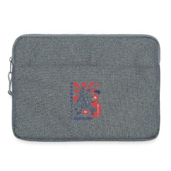 Sushi Factory Japanese sunburst - Laptop bag 15" - heather grey - Front
