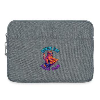 Pizza SpaceCat - Laptop bag 15" - heather grey - Front