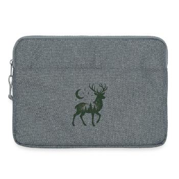 Sternenwald Hirsch Silhouette - Laptoptasche 15" - Grau meliert - Vorne