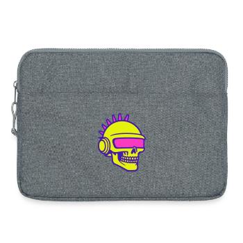 Future Skull Punk - Laptoptasche 15" - Grau meliert - Vorne