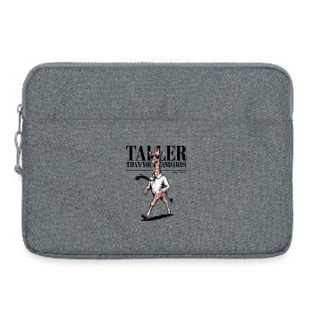 Höher als du erst, Giraffe - Laptoptasche 15" - Grau meliert - Vorne