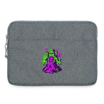Château fantastique de Kraken - Sacoche pour ordinateur portable 15 pouces - gris chiné - Devant