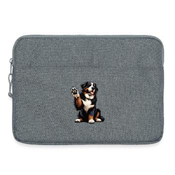 Bouvier bernois, chiens de montagne, propriétaires de chiens de montagne - Sacoche pour ordinateur portable 15 pouces - gris chiné - Devant