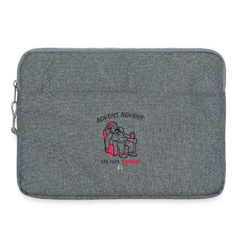 L’Avent, l’Avent, papa dort - Sacoche pour ordinateur portable 15 pouces - gris chiné - Devant