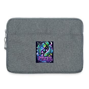 Pisces - Laptop bag 15" - heather grey - Front