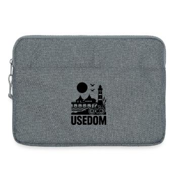 Île d’Usedom - Sacoche pour ordinateur portable 15 pouces - gris chiné - Devant