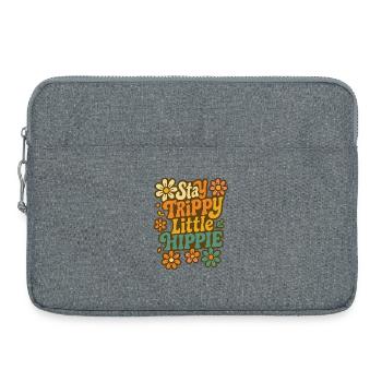 Stay Trippy Petit Hippie Design - Sacoche pour ordinateur portable 15 pouces - gris chiné - Devant