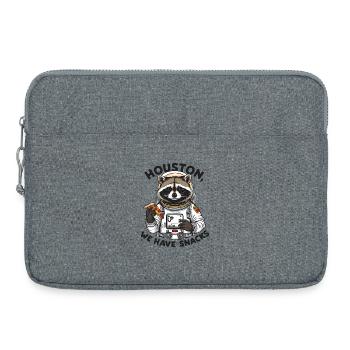 Raccoon Astronaut Houston We Have Snacks - Laptop bag 15" - heather grey - Front