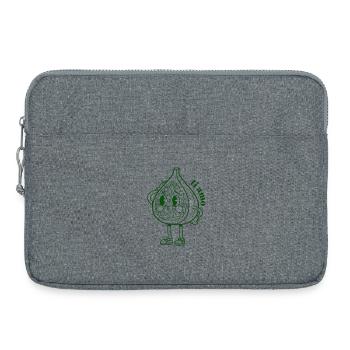 Feuille de vigne - Sacoche pour ordinateur portable 15 pouces - gris chiné - Devant